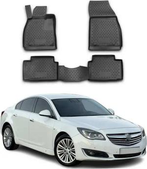 OMAC Auto-Fußmatten für Opel Insignia 2008-2017 Schwarz 4 tlg TPE (4 St), für Opel Insignia 2008-2017 Opel Insignia 2008-2017, Antirutsch,Wasserfest,Einfache Installation