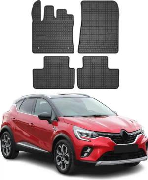 OMAC Auto-Fußmatten für Renault Captur 2019-2025 Gummimatten Schwarz 4 tlg (4 St), für Renault Captur 2019-2025 Renault Captur 2019-2025, Antirutsch,Wasserfest,Einfache Installation