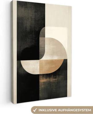 OneMillionCanvasses® Leinwandbild Modern - Quadratisch - Formen, Fotodruck (1 St), Leinwand Canvas Wandbild, Wanddekoration 20x30 cm