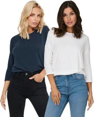 ONLY 3/4 Arm-Pullover (Set, 2er-Pack) Locker geschnitten