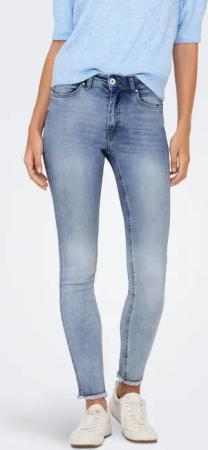 ONLY Ankle-Jeans "ONLBLUSH MID SK ANK RAW DNM REA694 NOOS"