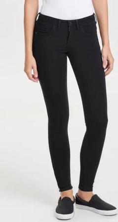 ONLY Ankle-Jeans ONLKENDELL ETERNAL LIFE ANKLE BLACK NOOS mit Zipper am Saum