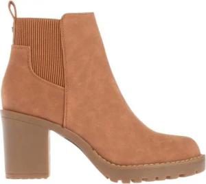 Only - "Barbara" Stiefeletten für Damen, Blockabsatz (Cognacfarbe)