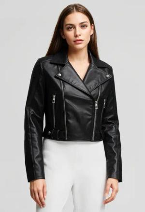 ONLY Bikerjacke "ONLKAMILLA PATENT SHOULDER BIKER CC OTW" ohne Kapuze