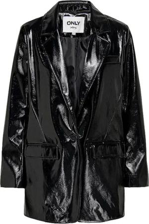ONLY Blazer in Lederoptik ONLLANA-RUTH schwarz | M