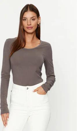 ONLY Bluse 15204712 Grau Stretch Fit