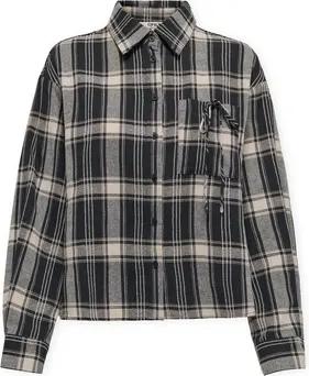 Only  Blusen Agda Short Shirt - Fog/Sky Cap