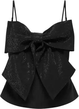Only  Blusen Onlginie Rhinestone Bow Strap Top Wvn 15358578