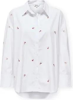 Only  Blusen Oregon Alva Shirt - Bright White/Flower