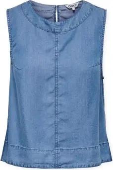 Only  Blusen Top Pema-Dorsi - Medium Blue Denim
