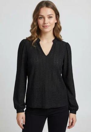 ONLY Blusenshirt ONLMELANIE L/S SPLIT TOP JRS