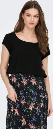 ONLY Blusenshirt "ONLNOVA LIFE VIS S/S TOP SOLID"