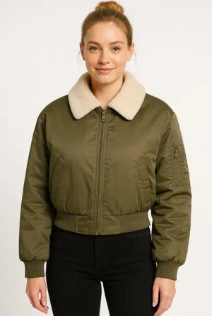 ONLY Bomberjacke "ONLSURI LIFE WASHED BOMBER CC OTW" ohne Kapuze