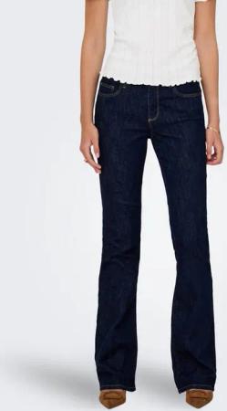 ONLY Bootcut-Jeans ONLANNIE MID FLARED BOX DNM mit dunkler Waschung