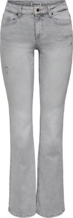 ONLY Bootcut-Jeans "ONLBLUSH MID WAIST FLARED DNM REA1099" mit dezentem Used-Look