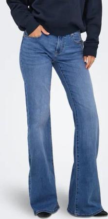 ONLY Bootcut-Jeans "ONLTIGER LW WIDE MB FLARED DNM PIM"