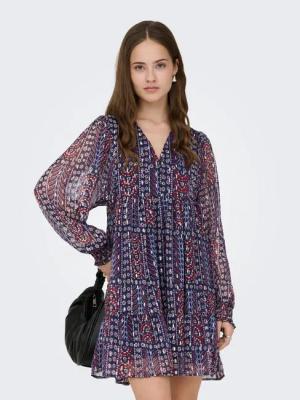 ONLY Chiffonkleid ONLSIRA L/S SHORT DRESS WVN