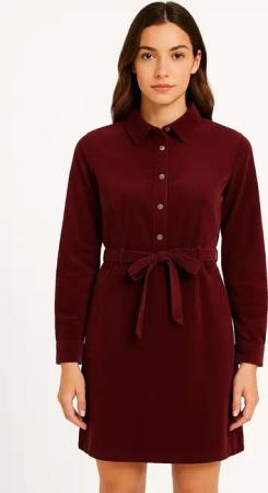 ONLY Cordkleid "ONLNESSA L/S CORD DRESS CC PNT" Eingrifftaschen