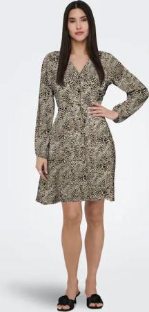 ONLY Druckkleid "ONLEVIDA L/S SHORT DRESS WVN NOOS"