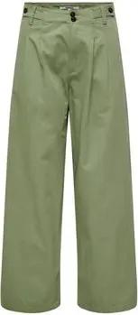 Only  Fließende Hosen 15311375ETTIE WIDE PANT-OIL GREEN