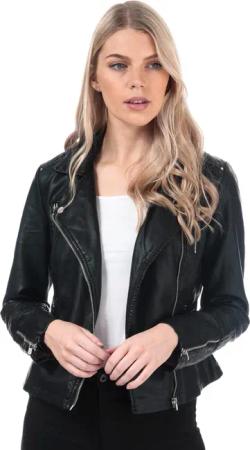 Only - "Gemma" Bikerjacke für Damen (Schwarz)
