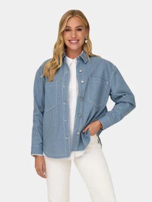 ONLY Hemd Merle 15312897 Blau Loose Fit