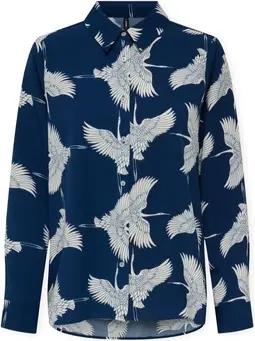 Only  Hemdbluse Nova Life Vis Shirt - Blue Dephts