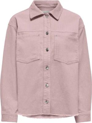 ONLY Hemdbluse ONLMAIKO-BITTEN L/S CORD SHACKET CC PNT mit Brusttaschen, leicht ausgefranster Saum