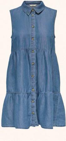 ONLY Hemdblusenkleid in Jeansoptik