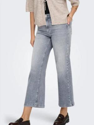 ONLY High-waist-Jeans ONLMADISON BLUSH HW CP WD DNM REA293NOOS hohe Taille, weite Beinform, verkürzte Länge