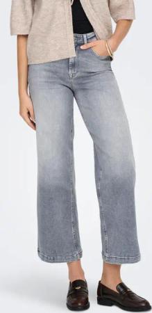 ONLY High-waist-Jeans "ONLMADISON BLUSH HW CP WD DNM REA293NOOS" hohe Taille, weite Beinform, verkürzte Länge