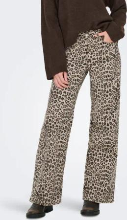 ONLY High-waist-Jeans "ONLMADISON BLUSH HW LEO WIDE DNM"