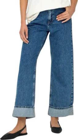 ONLY High-waist-Jeans Wide-Fit Jeans mit weitem Bein für hohen Tragekomfort