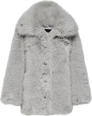 ONLY Jacke in Felloptik ONLASHIA hellgrau | M