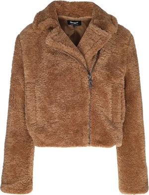 ONLY Jacke in Felloptik ONLVERONA hellbraun | L