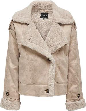 ONLY Jacke in Felloptik ONLYLVA beige | M