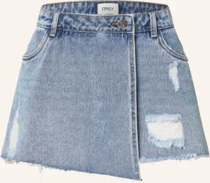 ONLY Jeans-Skort in Wickeloptik
