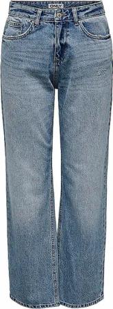 ONLY Jeans Straight Fit ONLELLA-RILEY blau | S/L32