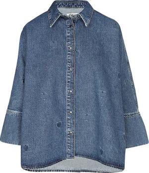 ONLY Jeansbluse ONLGRACE  blau | XL