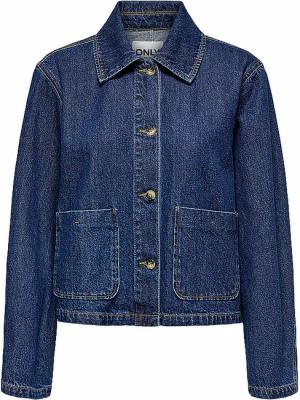ONLY Jeansjacke ONLLERIN dunkelblau | L