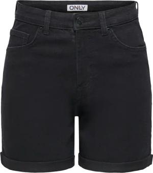 ONLY Jeansshorts "ONLLAURA HW FOLD UP SHORT BOX DNM" Baumwoll-Denim mit Stretch, regular fit, high waist
