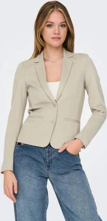 ONLY Jerseyblazer ONLPOPTRASH – 2-Knopf Blazer mit taillierter Silhouette regular fit, Milano Rib, Materialmix, Reverskragen, unifarben