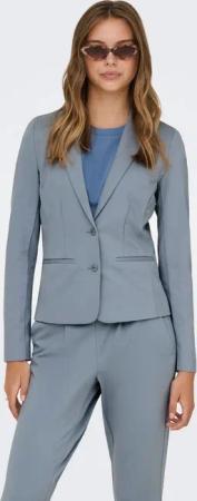 ONLY Jerseyblazer ONLPOPTRASH – 2-Knopf Blazer mit taillierter Silhouette regular fit, Milano Rib, Materialmix, Reverskragen, unifarben
