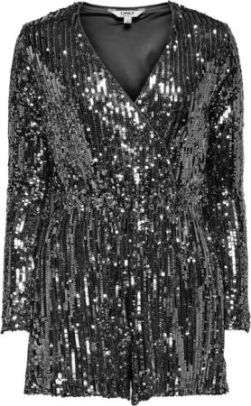 ONLY Jumpsuit ONLAMABEL LS SEQUINS PLAYSUIT WVN