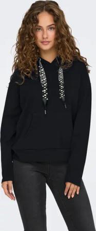 ONLY Kapuzensweatshirt "ONLFANCY L/S HOOD STRING SWT"