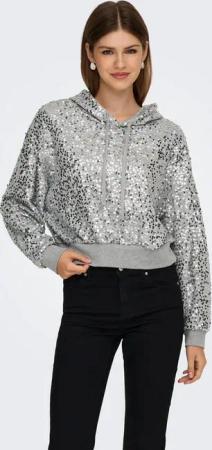 ONLY Kapuzensweatshirt ONLJADA L/S SEQUINS HOOD SWT
