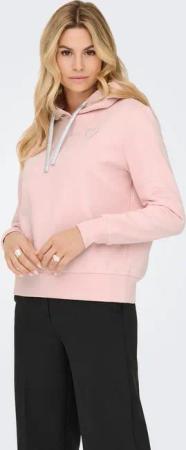 ONLY Kapuzensweatshirt ONLNOLI L/S HEART HOOD SWT NOOS Baumwollmischung, regular fit