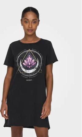 ONLY Kleid für den Alltag Lucy 15232549 Schwarz Regular Fit