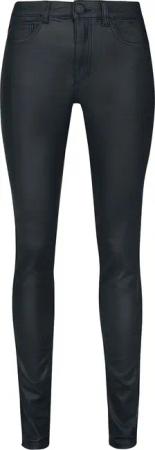 Only Kunstlederhose - ONLROYAL HW SK ROCK COATED - W26L32 bis W34L32 - für Damen - Größe W32L30 - schwarz