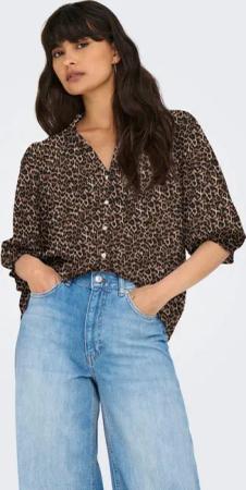 ONLY Kurzarmbluse ONLRAYA 3/4 SHIRT WVN NOOS Viskose, regular fit